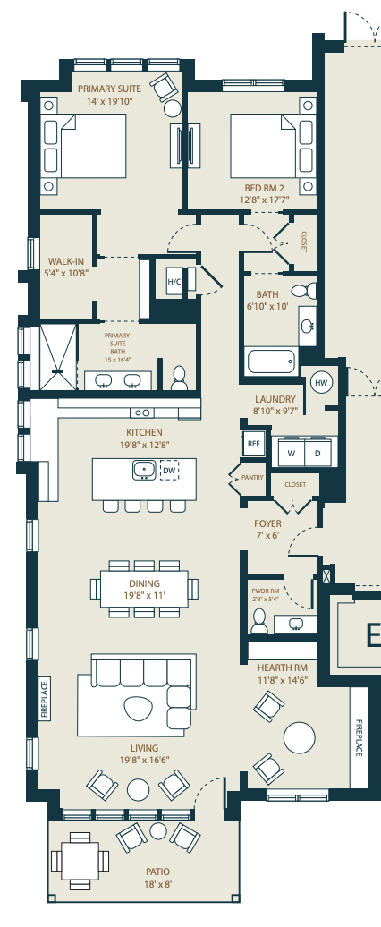 9910 Crestwood Ter Unit 2, Eden Prairie, MN 55347 - view of room layout