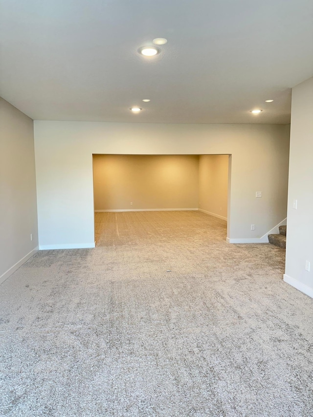 view of carpeted empty room