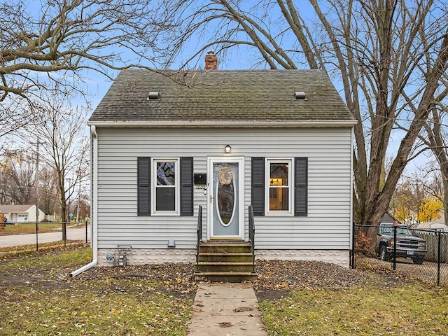 view of front of home