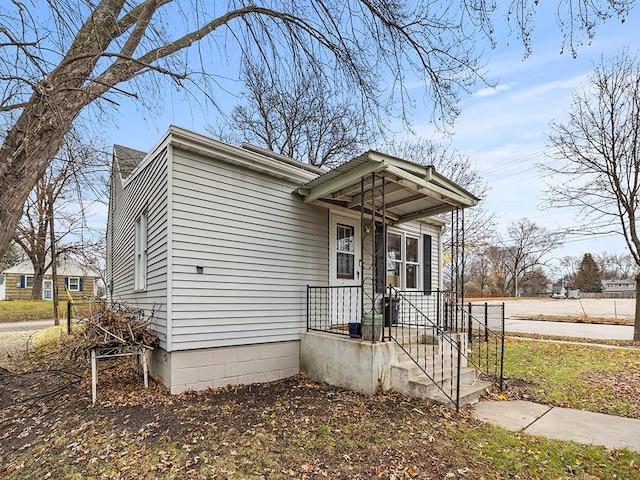 view of bungalow-style house