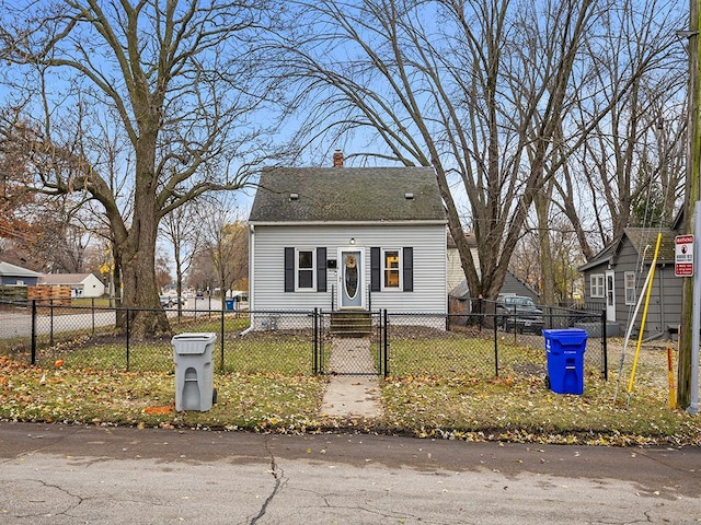 view of front of home