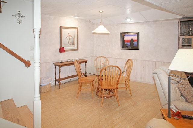 dining room with hardwood / wood-style floors