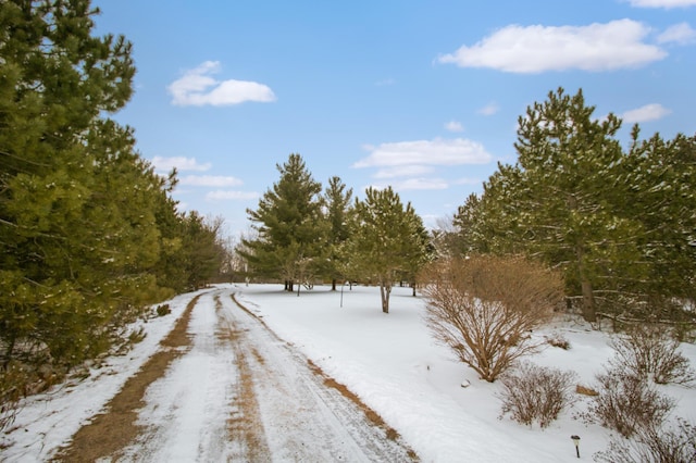 view of road