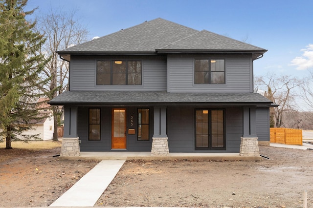 view of front of house with a porch