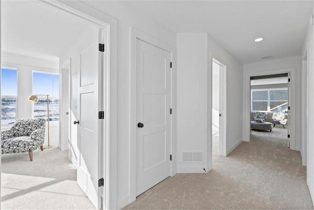 4098 Gable Ln, Woodbury, MN 55129 - hallway with light carpet and visible vents