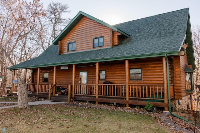 view of front of house with a porch