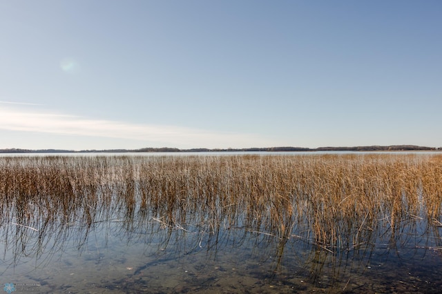 property view of water with a rural view