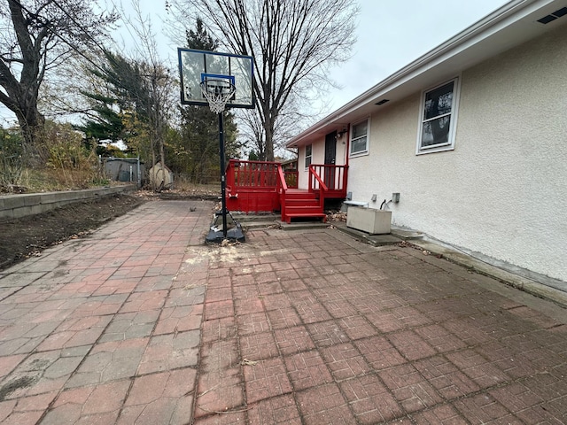 view of patio / terrace featuring a deck