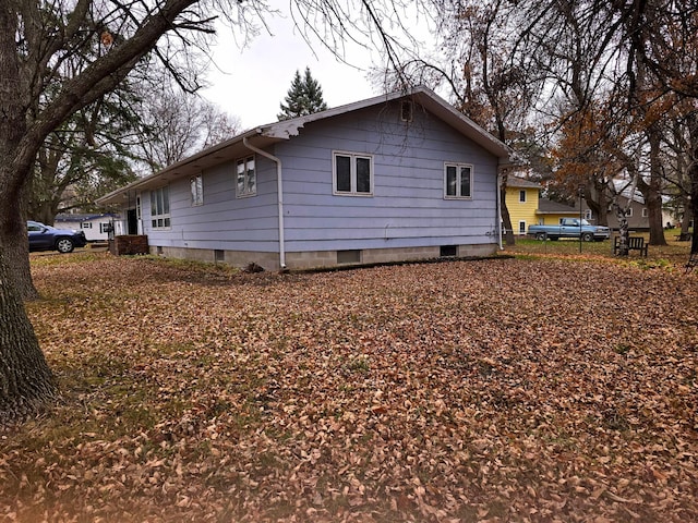 view of side of property