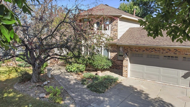 view of property hidden behind natural elements