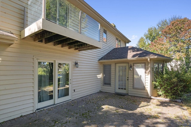 rear view of property with a patio area