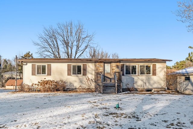 view of ranch-style home