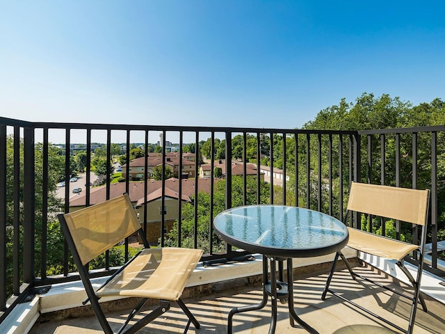 view of balcony