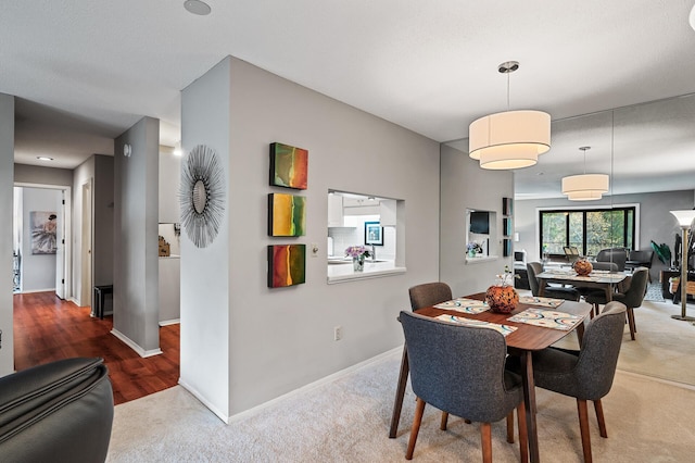7500 Cahill Rd Unit 207C, Edina, MN 55439 - dining area with carpet flooring and baseboards