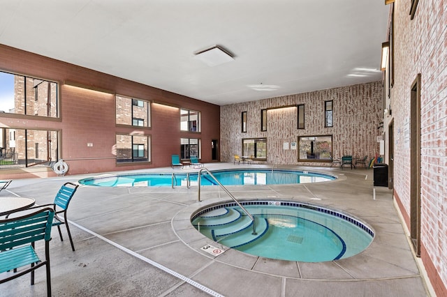 7500 Cahill Rd Unit 207C, Edina, MN 55439 - indoor pool featuring a hot tub