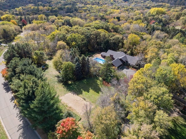 6517 Crackleberry Trl, Woodbury, MN 55129 - view of subject property featuring a heavily wooded area and a pool