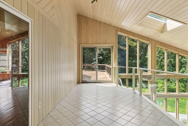 6517 Crackleberry Trl, Woodbury, MN 55129 - unfurnished sunroom with a skylight