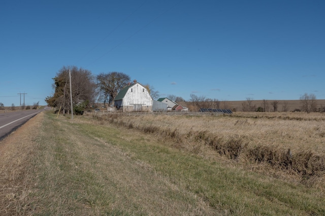 view of street featuring a rural view