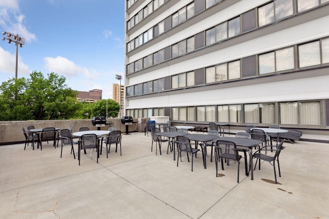 view of patio / terrace featuring grilling area