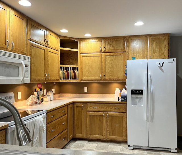 kitchen with white appliances