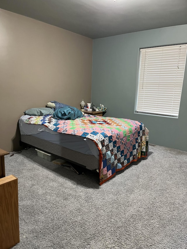 bedroom with carpet