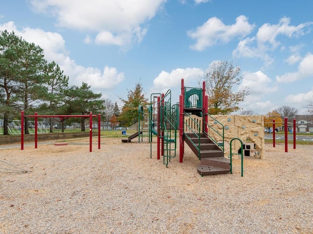 view of jungle gym