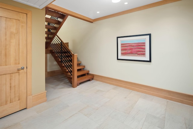 19752 Halwood Rd, Glenwood Twp, MN 56334 - stairway with recessed lighting