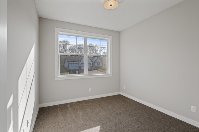 empty room with carpet floors