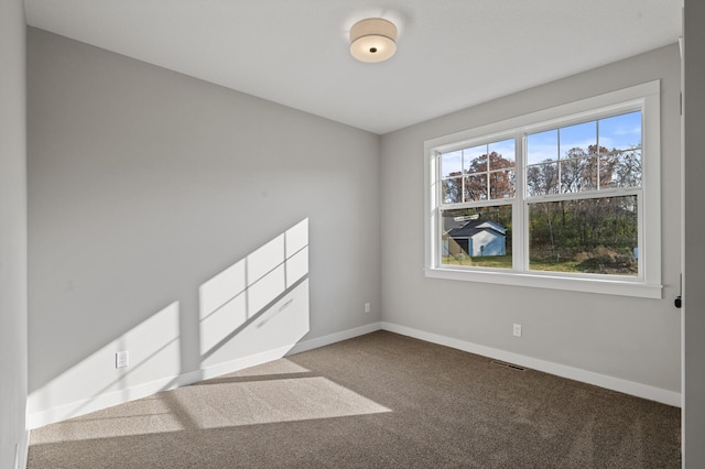 unfurnished room featuring carpet floors