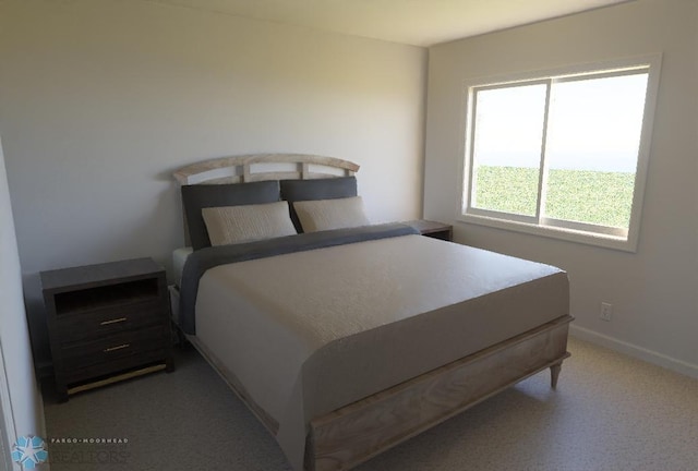 bedroom with carpet floors