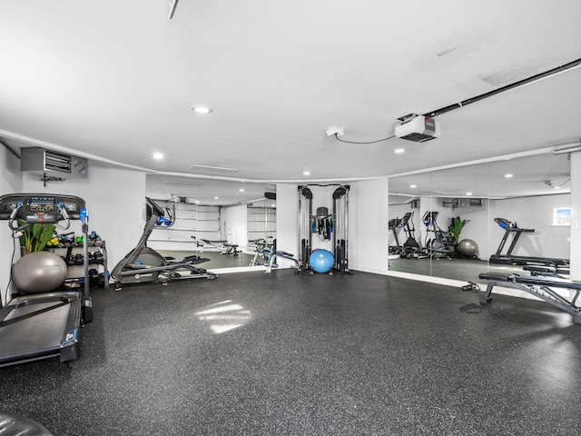 view of exercise room