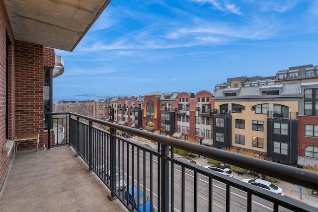 view of balcony