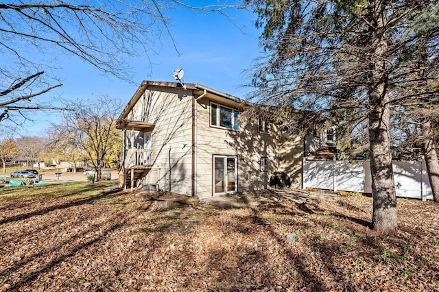 view of rear view of property