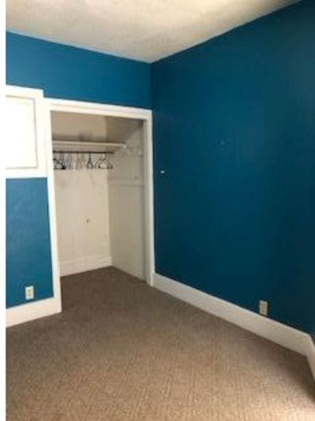 217 Spring St, Mankato, MN 56001 - unfurnished bedroom featuring carpet floors and a closet