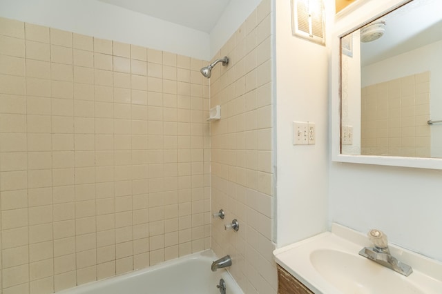 4163 Horseshoe Ct NE, Haverhill Twp, MN 55906 - bathroom with vanity and tiled shower / bath