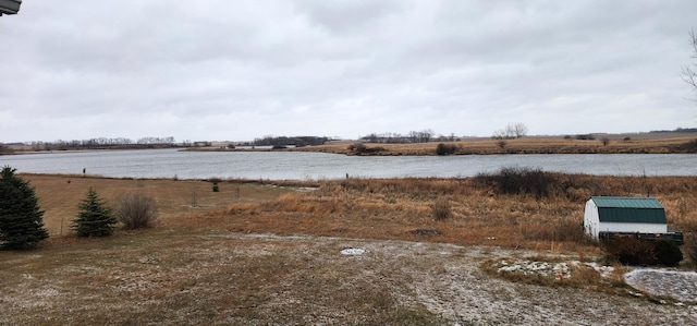 view of water feature featuring a rural view