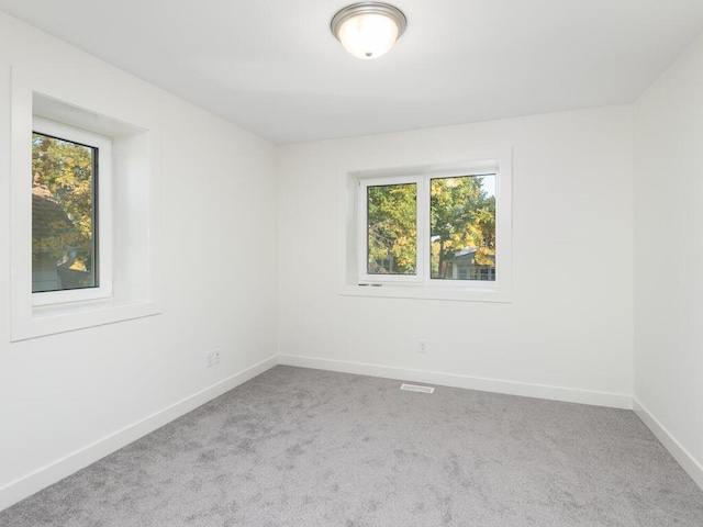 carpeted spare room with plenty of natural light