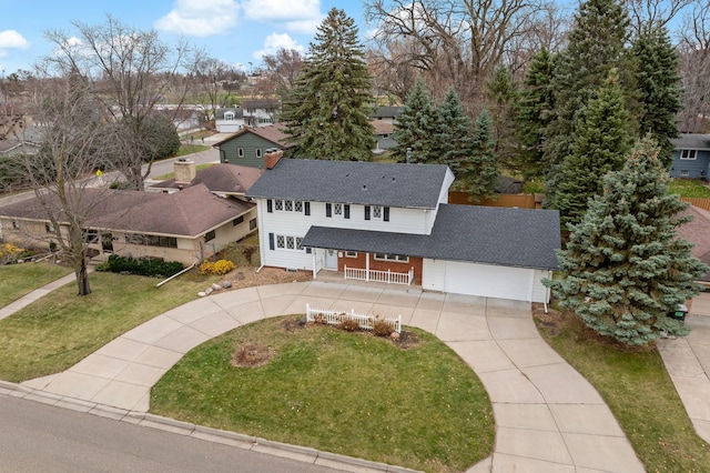 birds eye view of property