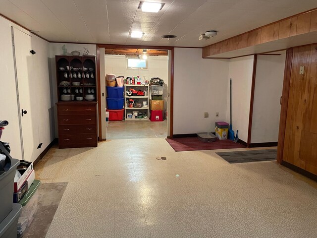 view of basement