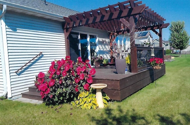 view of patio / terrace with a pergola