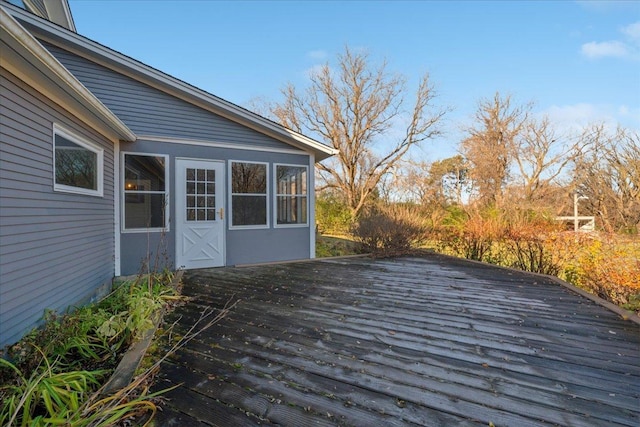 view of deck