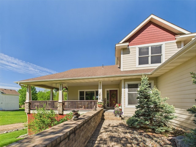 24850 Edenvale Trl, Elko New Market, MN 55020 - view of front of house featuring covered porch and a shingled roof