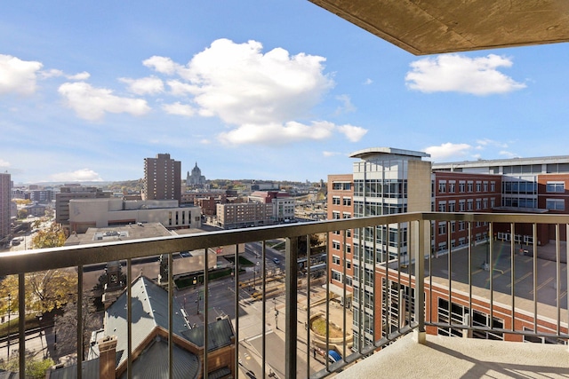 view of balcony