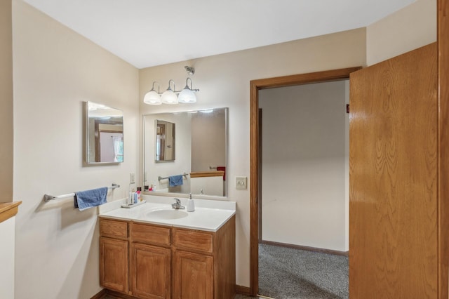 bathroom featuring vanity