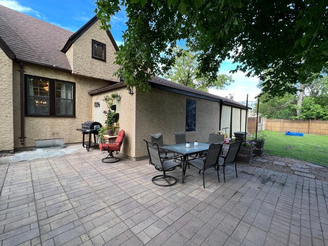820 Labree Ave N, Thief River Falls, MN 56701 - view of patio / terrace with grilling area and outdoor dining space