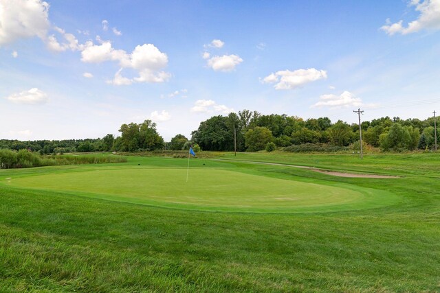 12770 196th Ave NW, Elk River, MN 55330 - view of property's community with view of wooded area, an area to practice putting, golf course view, and a yard