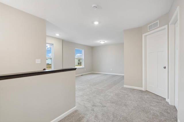 view of carpeted empty room