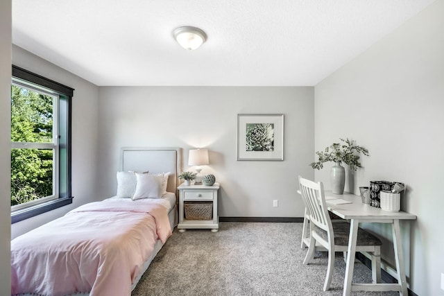 bedroom featuring carpet floors