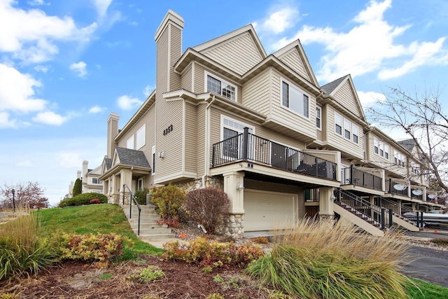 view of home's exterior featuring a garage