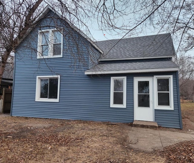 view of rear view of property